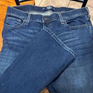 Hollister Men’s Dark Blue Boot Cut Jeans